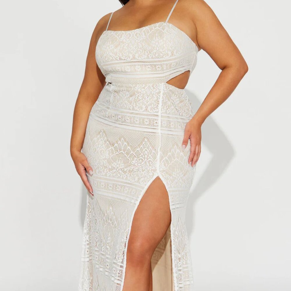 Harlow Lace Maxi Dress - Ivory